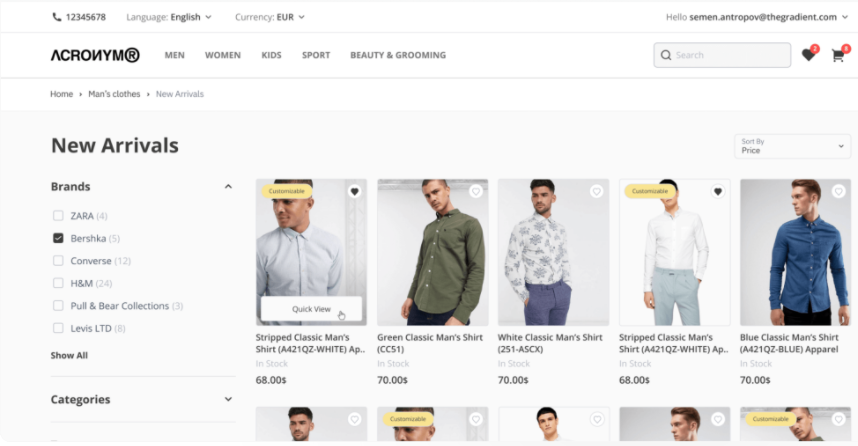 screenshot of Cin7 Core